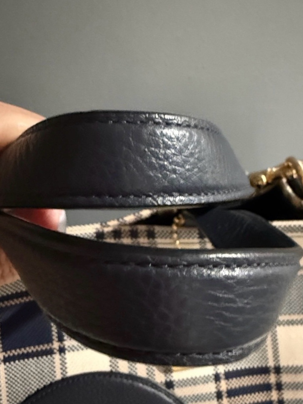 Coach Dempsey Carryall w/ Garden Plaid Print - Gold/Midnight Multi - EUC - Picture 5 of 8